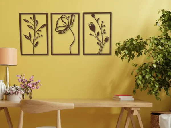 Wall Art - Three Flowers